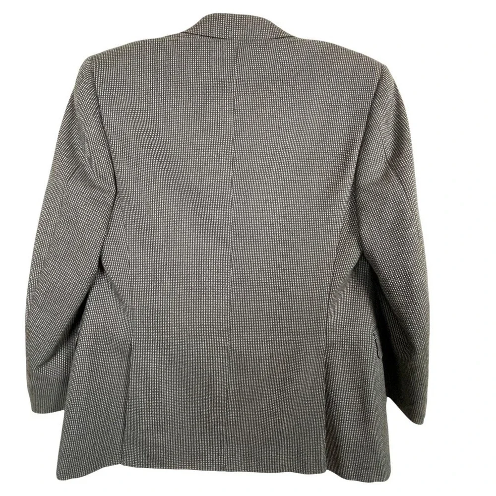 Canali Italy Men's size 50R Sports Coat Blazer Two Button Brown Black Wool